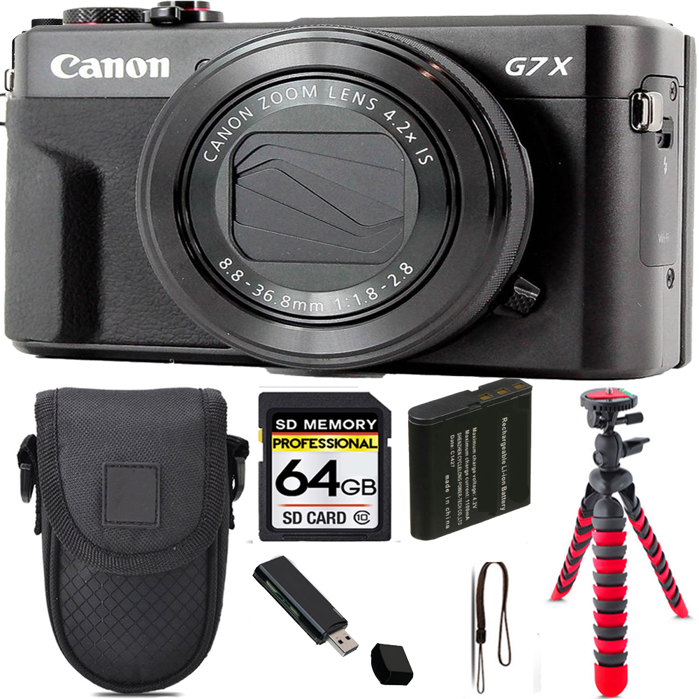 PowerShot G7 X Mark II Camera + Tripod + Case - 64GB Kit *FREE SHIPPING*