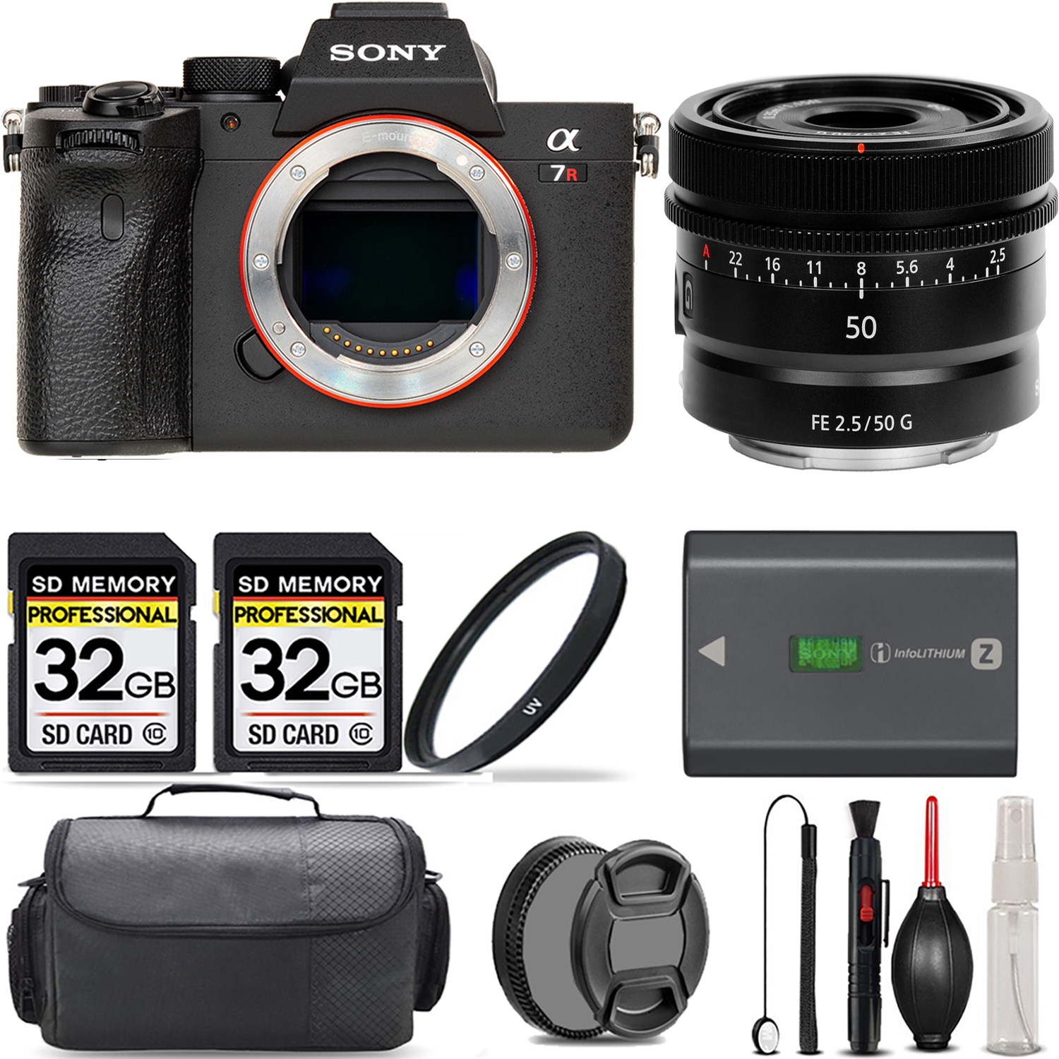a7R IVA Mirrorless Camera + 50mm Lens + UV Filter + 64GB + Handbag & More! *FREE SHIPPING*