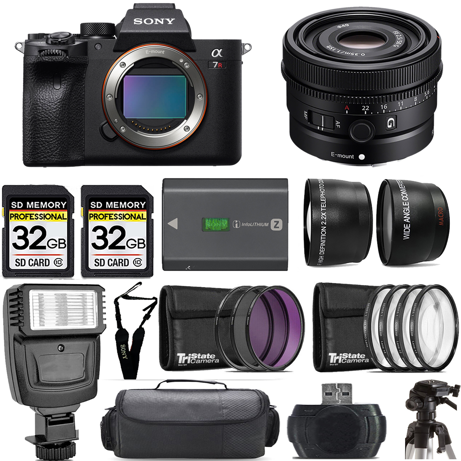 a7R IVA Mirrorless Camera + 50mm Lens + Flash + Extra Battery Bundle *FREE SHIPPING*
