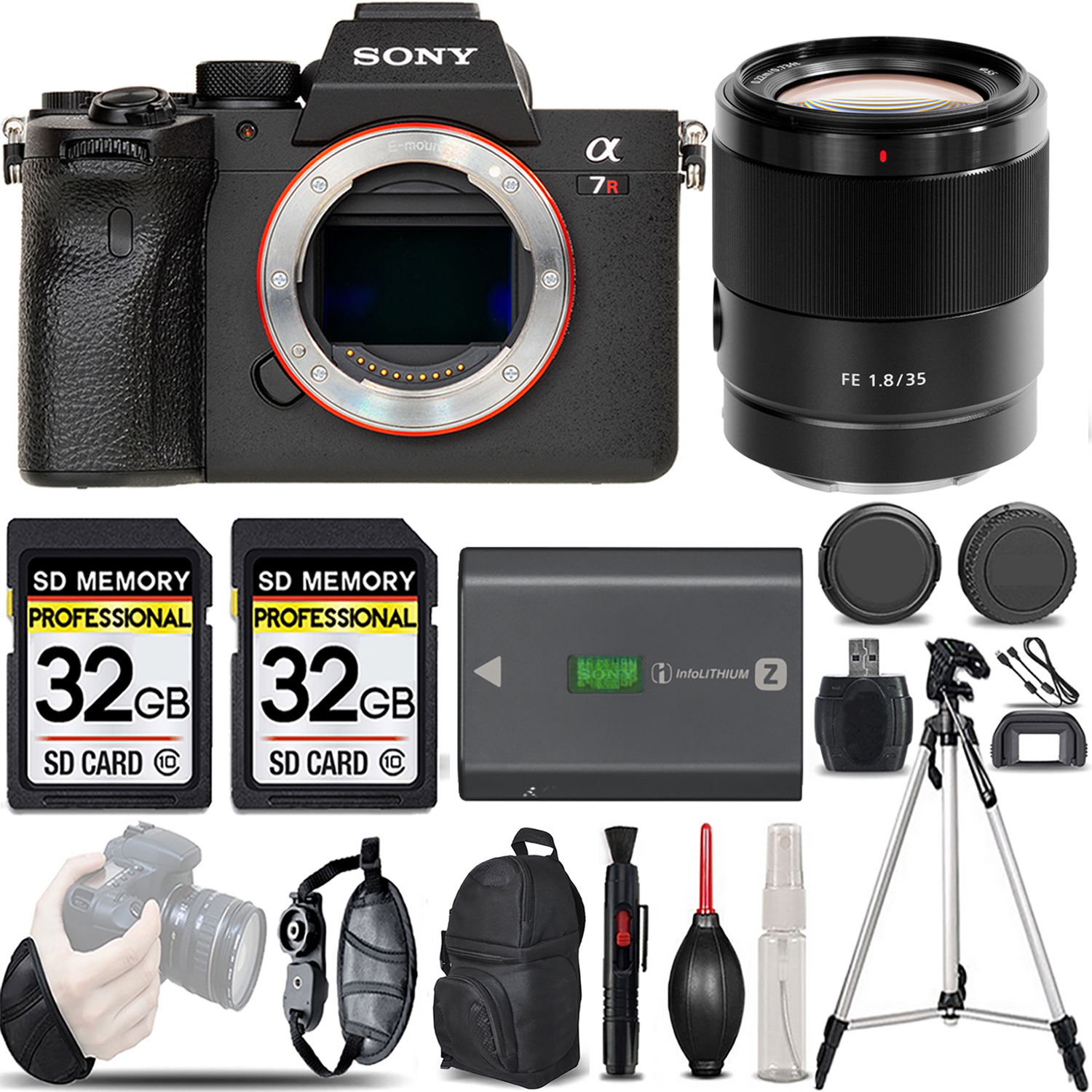 a7R IVA Mirrorless Camera + 35mm Lens + Extra Battery + Bag + 64Gb & More! *FREE SHIPPING*