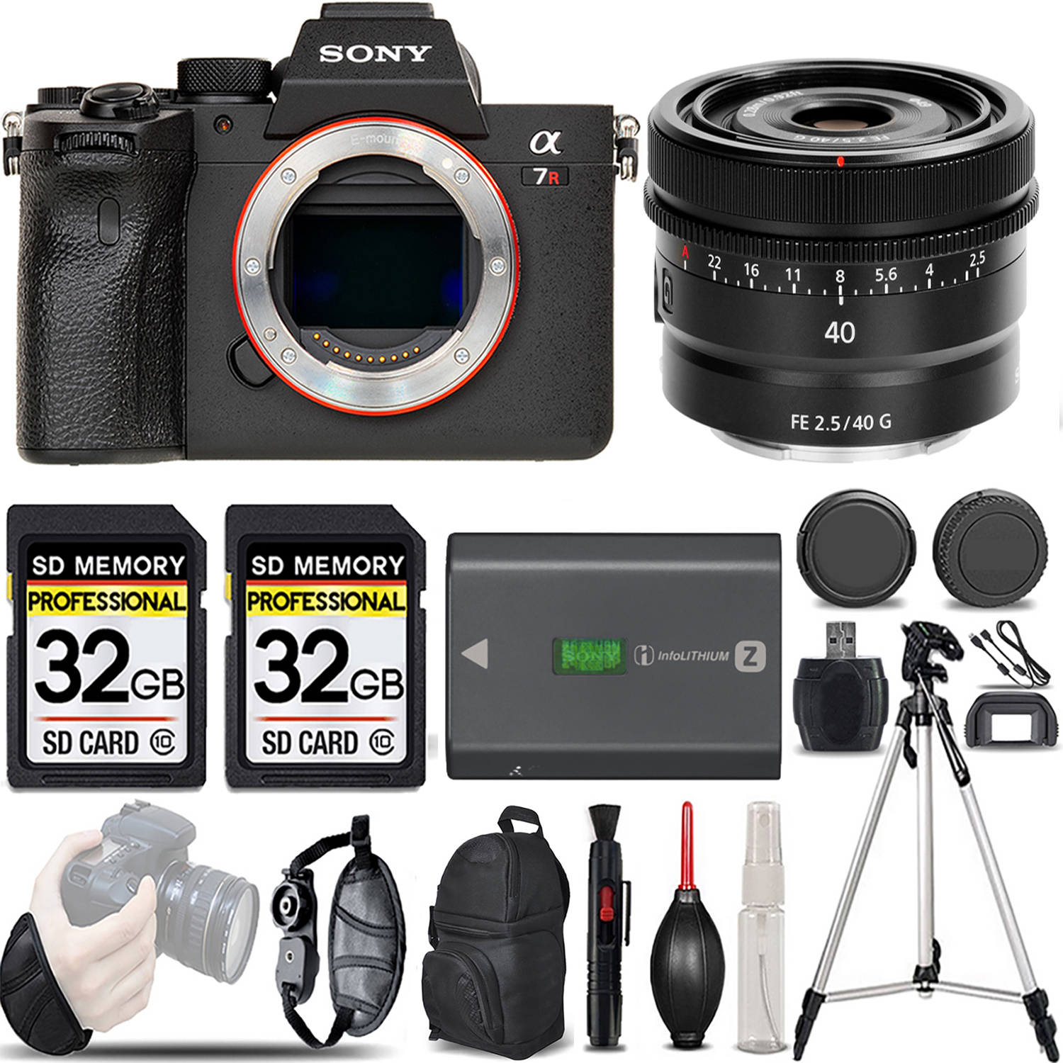 a7R IVA Mirrorless Camera + 40mm Lens + Extra Battery + 64GB -Basic Kit *FREE SHIPPING*