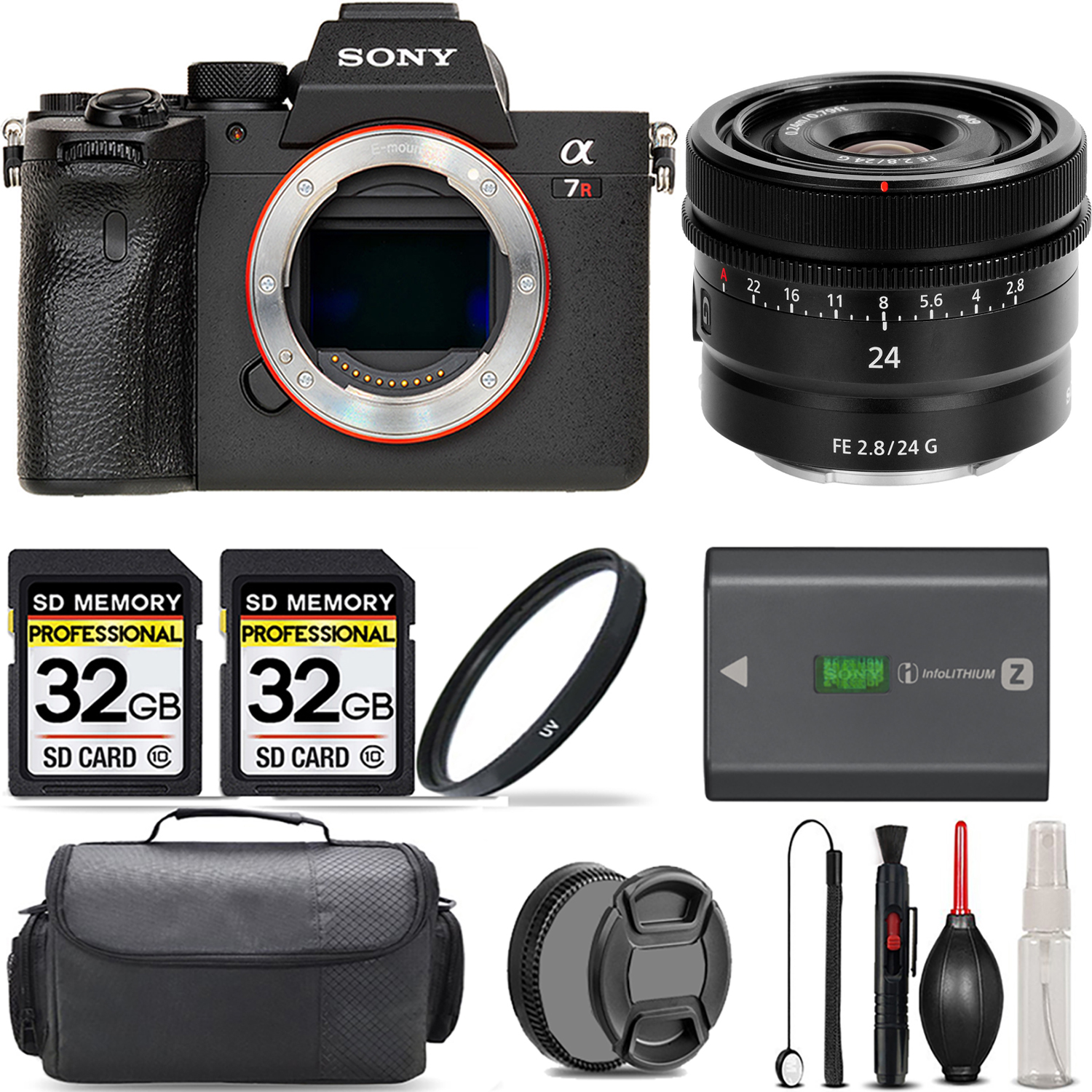 a7R IVA Mirrorless Camera + 24mm G Lens + UV Filter + 64GB + Handbag & More! *FREE SHIPPING*
