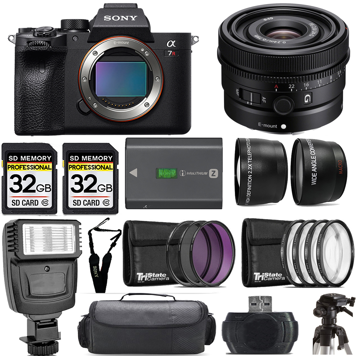 a7R IVA Mirrorless Camera + 24mm Lens + Extra Battery + Macro Set - Mega Kit *FREE SHIPPING*