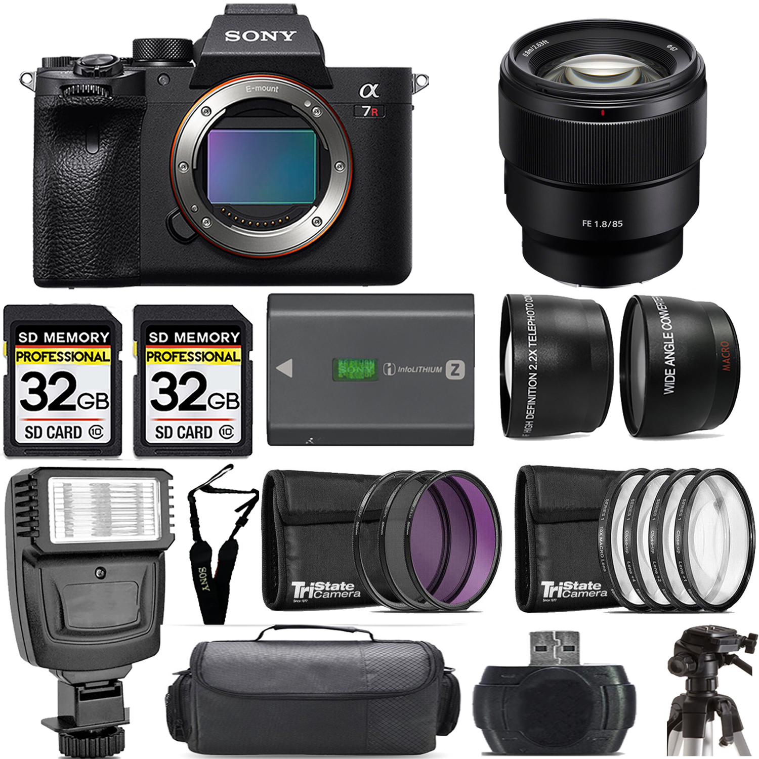 a7R IVA Mirrorless Camera + 85mm Lens + Extra Battery + Macro Set - Mega Kit *FREE SHIPPING*