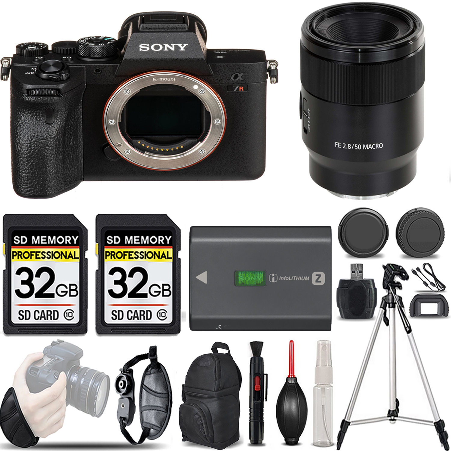 a7R IVA Mirrorless Camera + 50mm Macro Lens + Extra Battery + Bag- Kit *FREE SHIPPING*