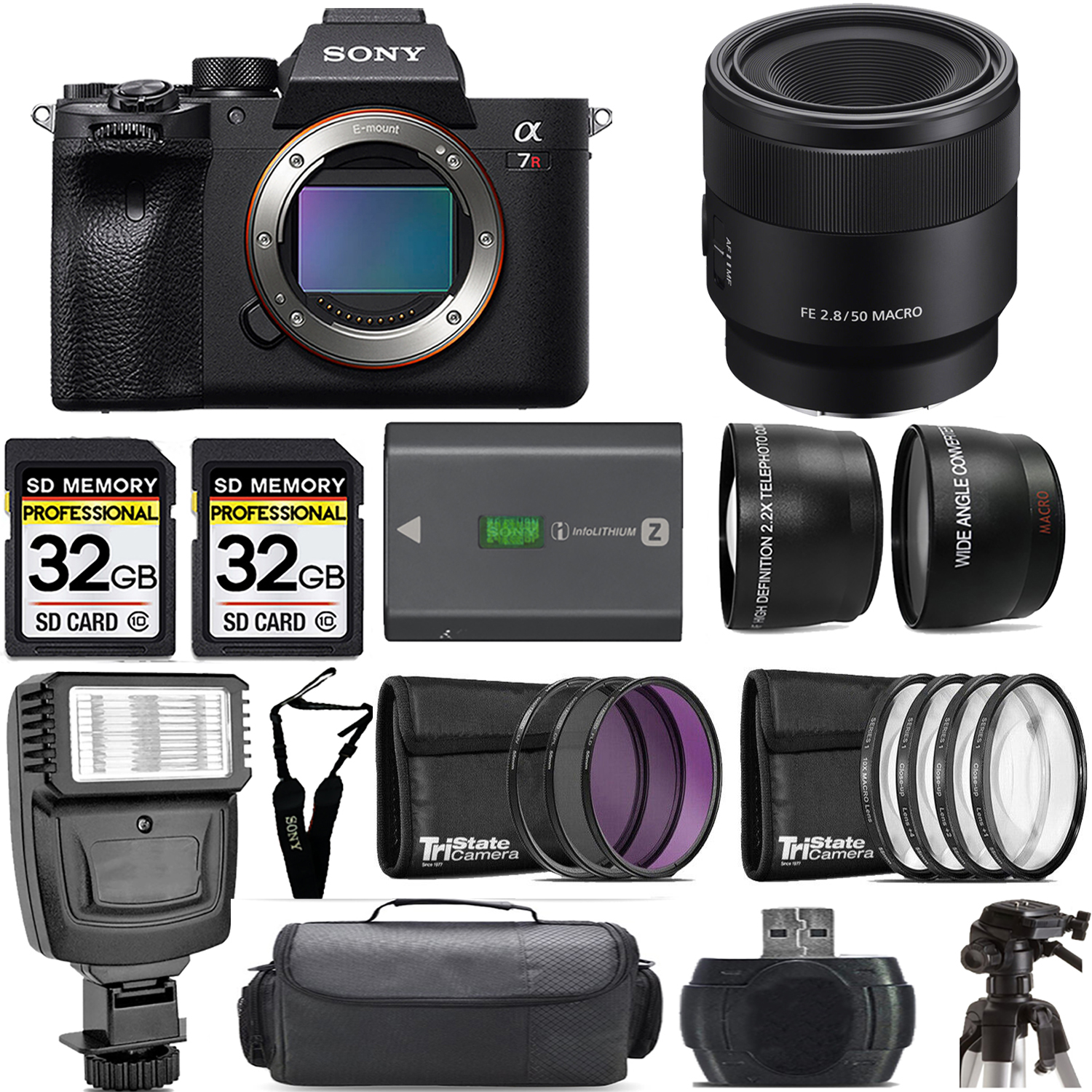 a7R IVA Mirrorless Camera + 50mm Macro Lens + Extra Battery - Mega Kit *FREE SHIPPING*