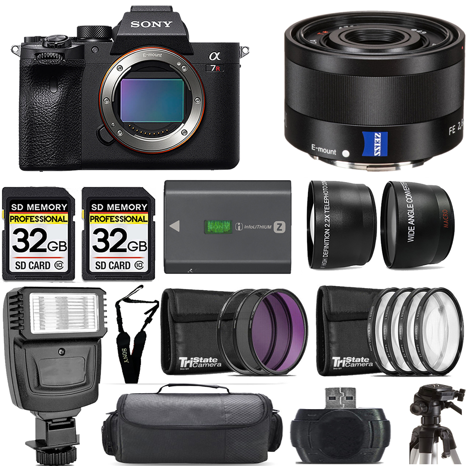 a7R IVA Mirrorless Camera + 35mm Lens + Extra Battery + Macro Set - Mega Kit *FREE SHIPPING*