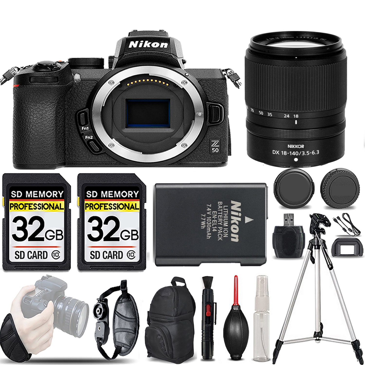 Z50 Mirrorless Camera + 18-140mm f/3.5-6.3 VR Lens - LOADED KIT *FREE SHIPPING*