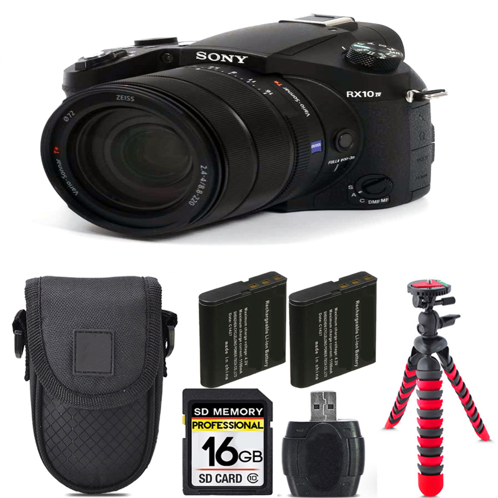 Cyber-shot DSC-RX10 IV Camera + Extra Battery + Tripod + Case -16GB Kit *FREE SHIPPING*