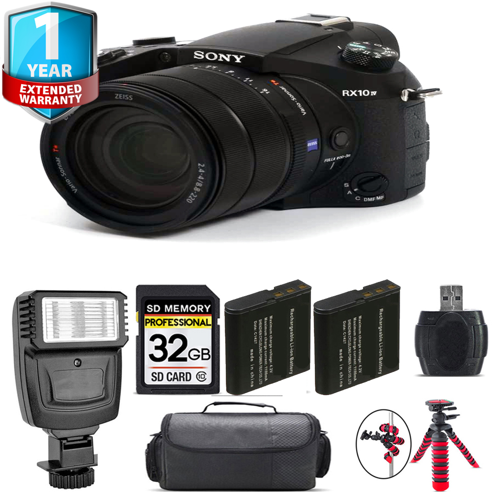 Cyber-shot DSC-RX10 IV Digital Camera + Extra Battery + 1 Year Extended Warranty + 32GB *FREE SHIPPING*