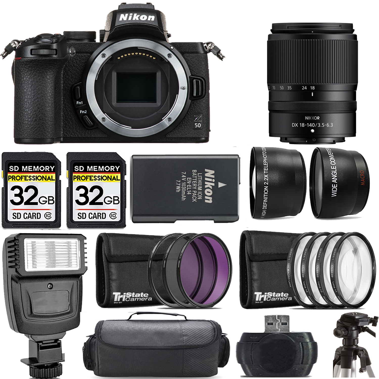 Z50 Mirrorless Camera + 18-140mm f/3.5-6.3 VR Lens + Flash - Kit *FREE SHIPPING*