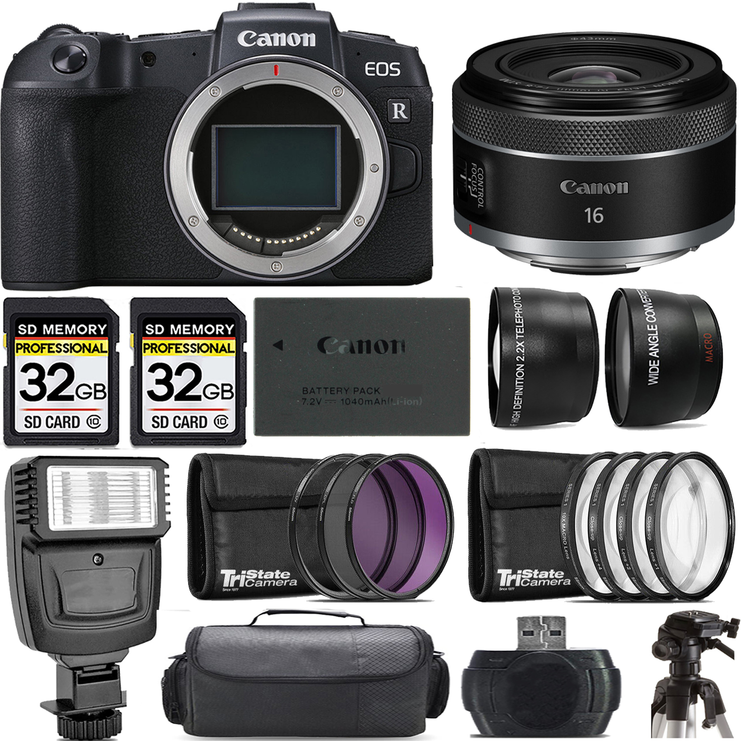 EOS RP Mirrorless Camera + 16mm f/2.8 STM Lens + Flash - Kit *FREE SHIPPING*