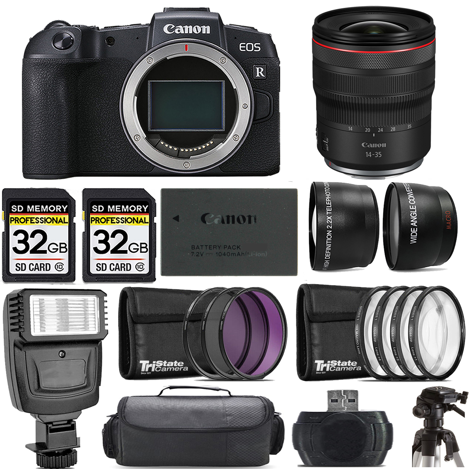 EOS RP Mirrorless Camera + 14- 35mm f/4 L IS USM Lens + Flash - Kit *FREE SHIPPING*