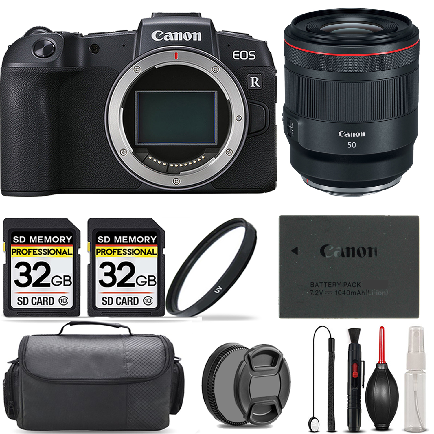 EOS RP Camera + 50mm L USM Lens + UV Filter + 64GB + Bag & More! *FREE SHIPPING*