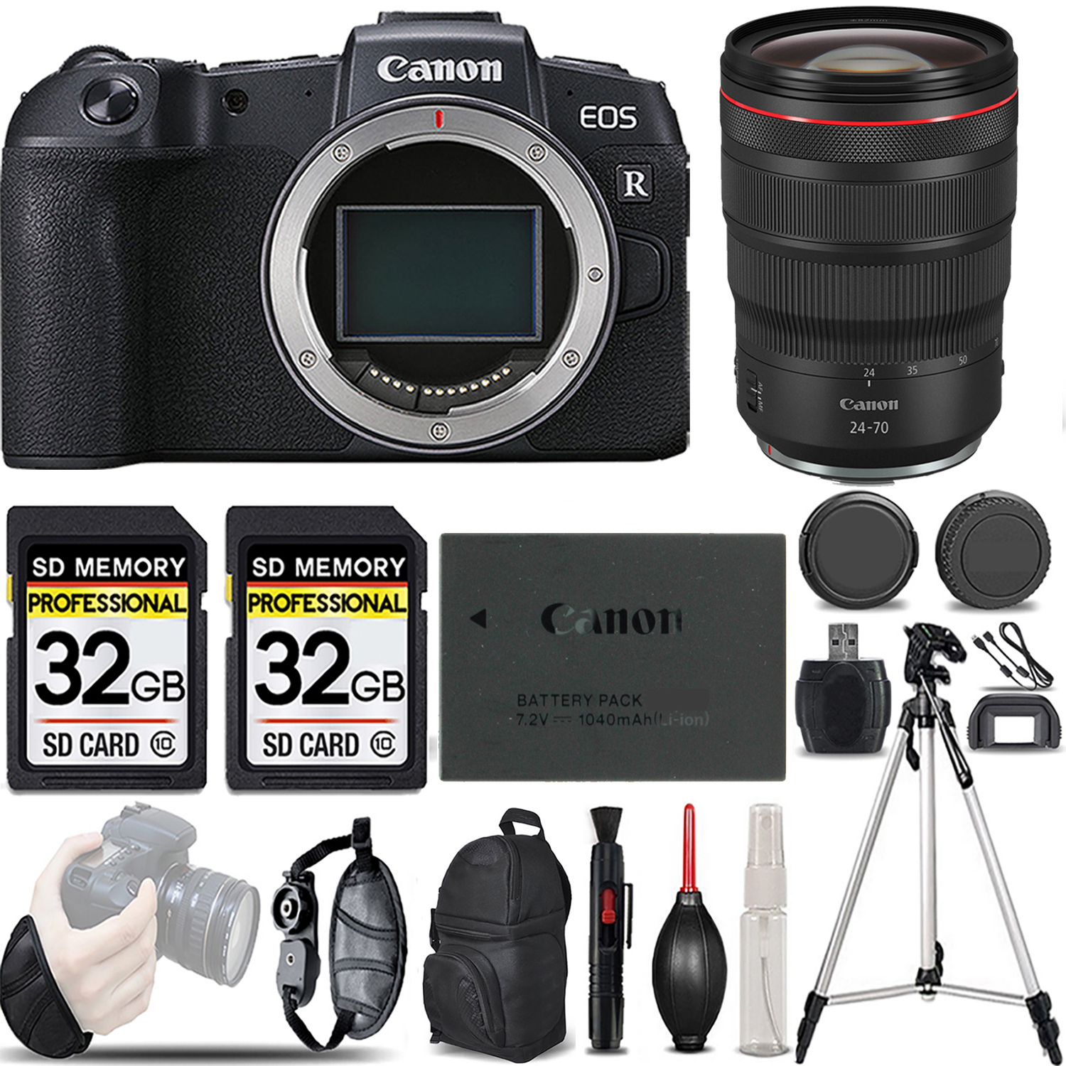 EOS RP Mirrorless Camera + 24-70mm f/2.8 L IS USM Lens - LOADED KIT *FREE SHIPPING*