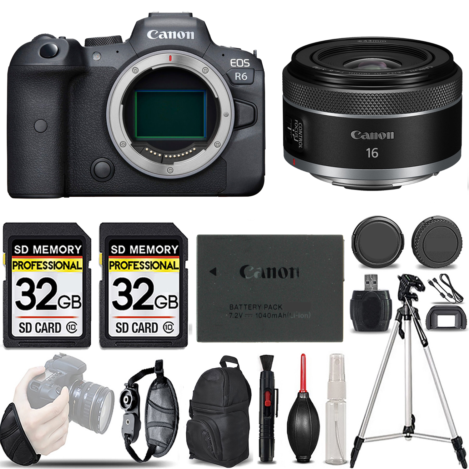 EOS R6 Mirrorless Camera + 16mm f/2.8 STM Lens - LOADED KIT *FREE SHIPPING*