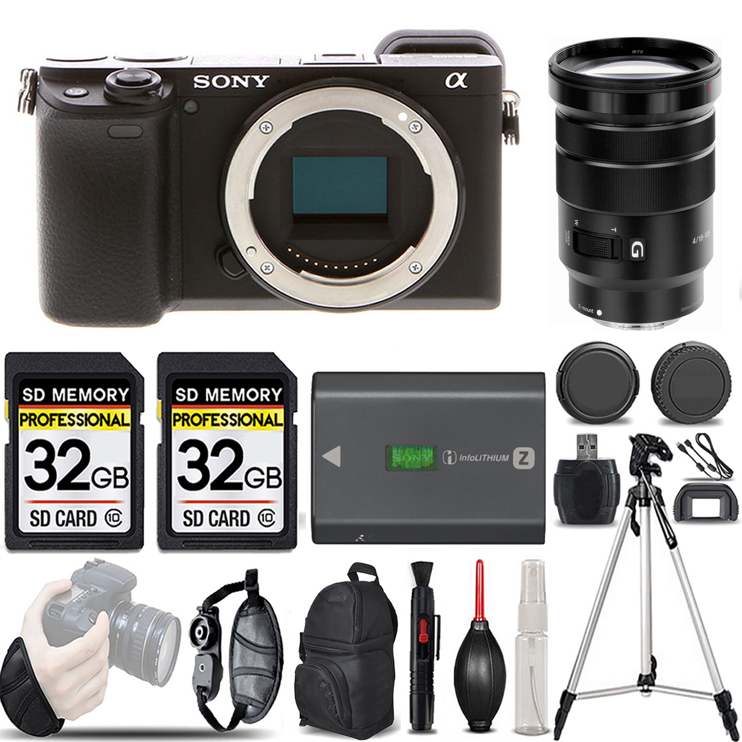 a6400 Mirrorless Camera + 18-105mm f/4 G OSS Lens - LOADED KIT (ILCE-6400/B) *FREE SHIPPING*