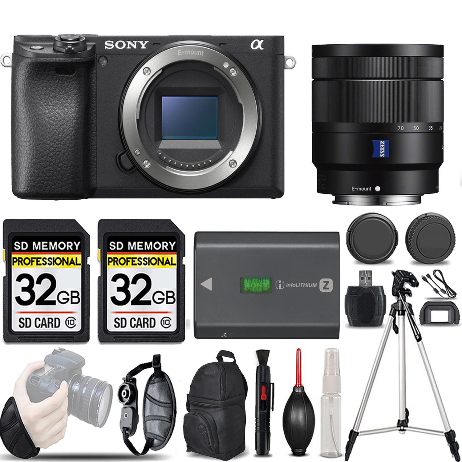 a6400 Mirrorless Camera + 16-70mm f/4 ZA OSS Lens - LOADED KIT (ILCE-6400/B) *FREE SHIPPING*