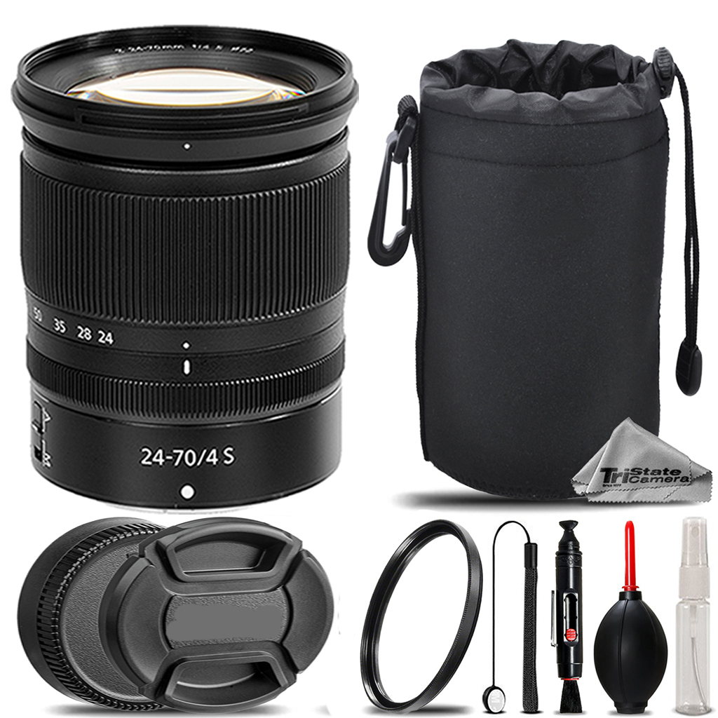 NIKKOR Z 24-70mm S Lens + UV Filter +  Hood + Lens Pouch - Basic Kit (20072) *FREE SHIPPING*