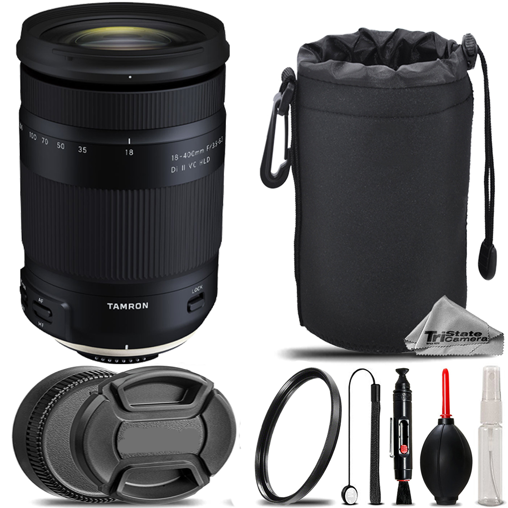 18-400mm F/3.5-6.3 DI-II VC HLD Zoom Lens (Canon) + UV Filter +  Hood + Lens Pouch - Basic Kit (AFB028C-700) *FREE SHIPPING*