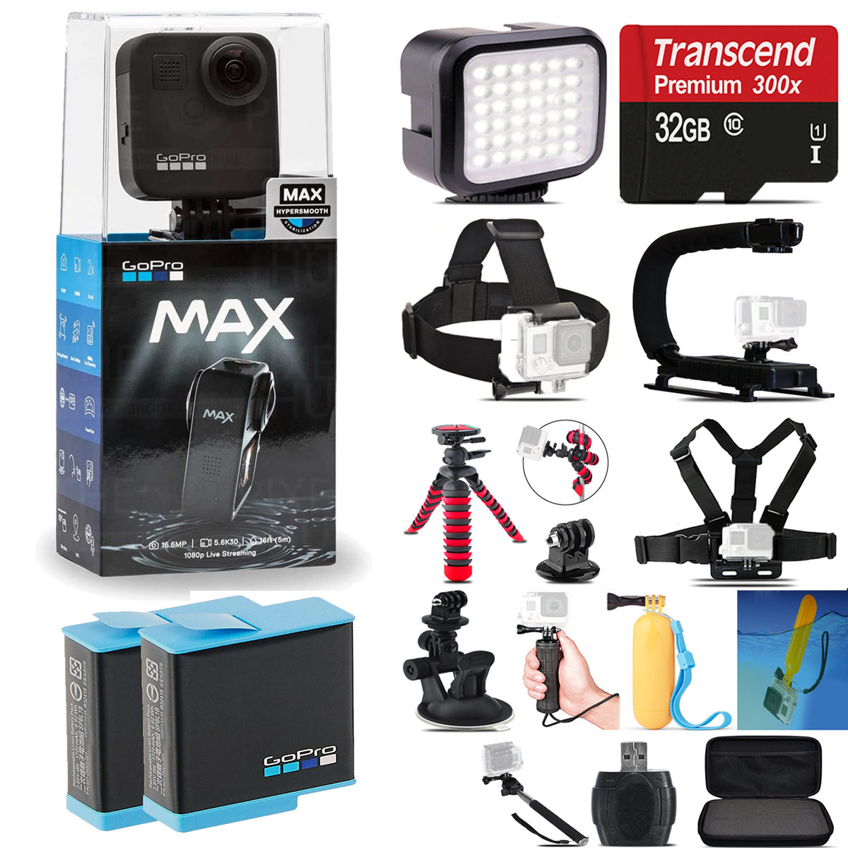 MAX 360 Action Camera + Extra Battery & Much More! *FREE SHIPPING*