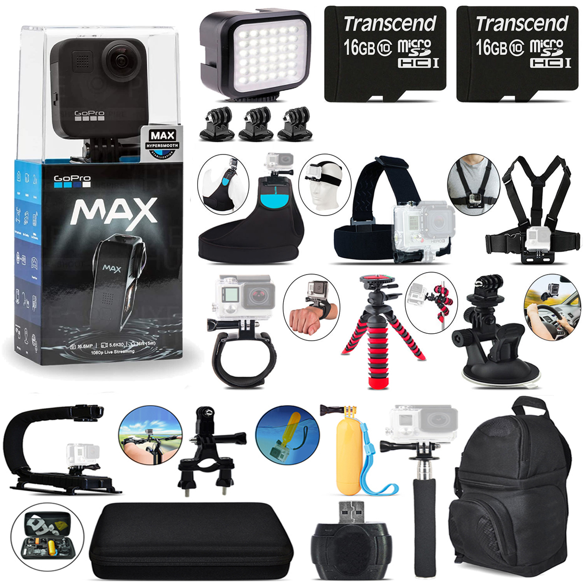 MAX 360 Action Camera + 32GB All You Need Kit *FREE SHIPPING*