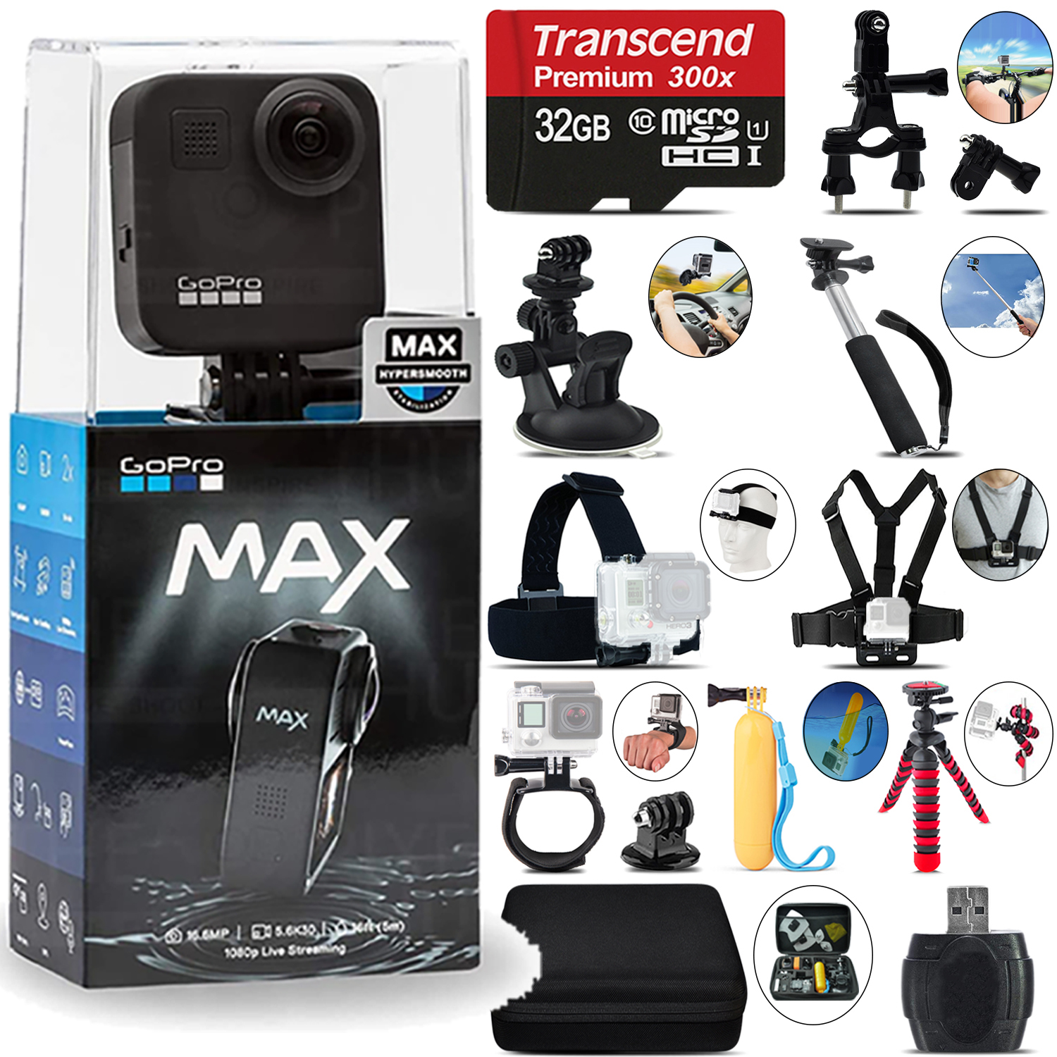 MAX 360 Action Camera - 32GB Kit *FREE SHIPPING*
