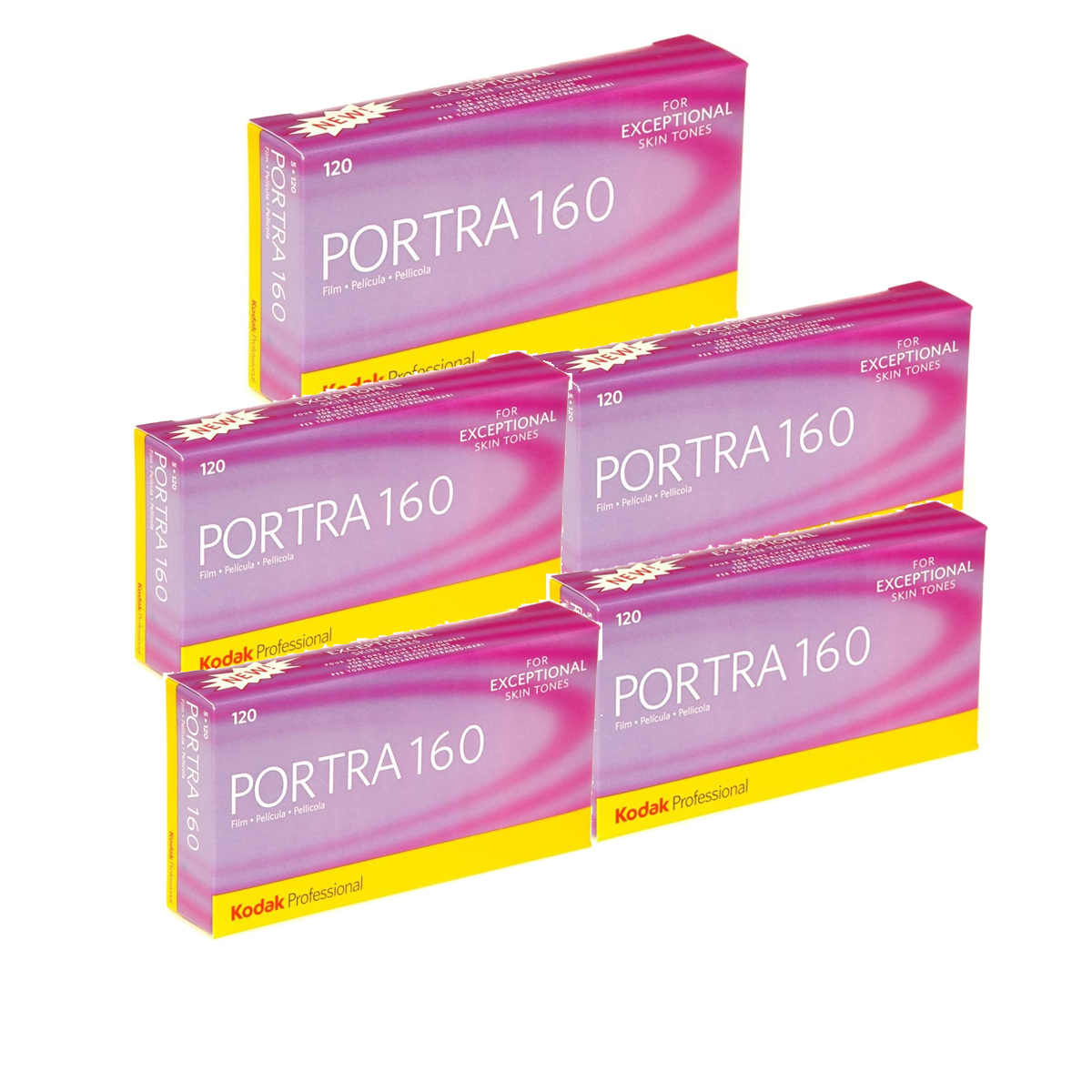 5 of Kodak Professional Portra 160 Color Negative Film (120 Roll Film, 5-Pack) *FREE SHIPPING*