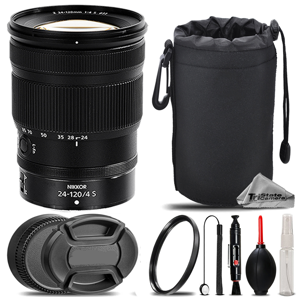 NIKKOR Z 24-120mm S Lens + UV Filter +  Hood + Lens Pouch - Basic Kit *FREE SHIPPING*