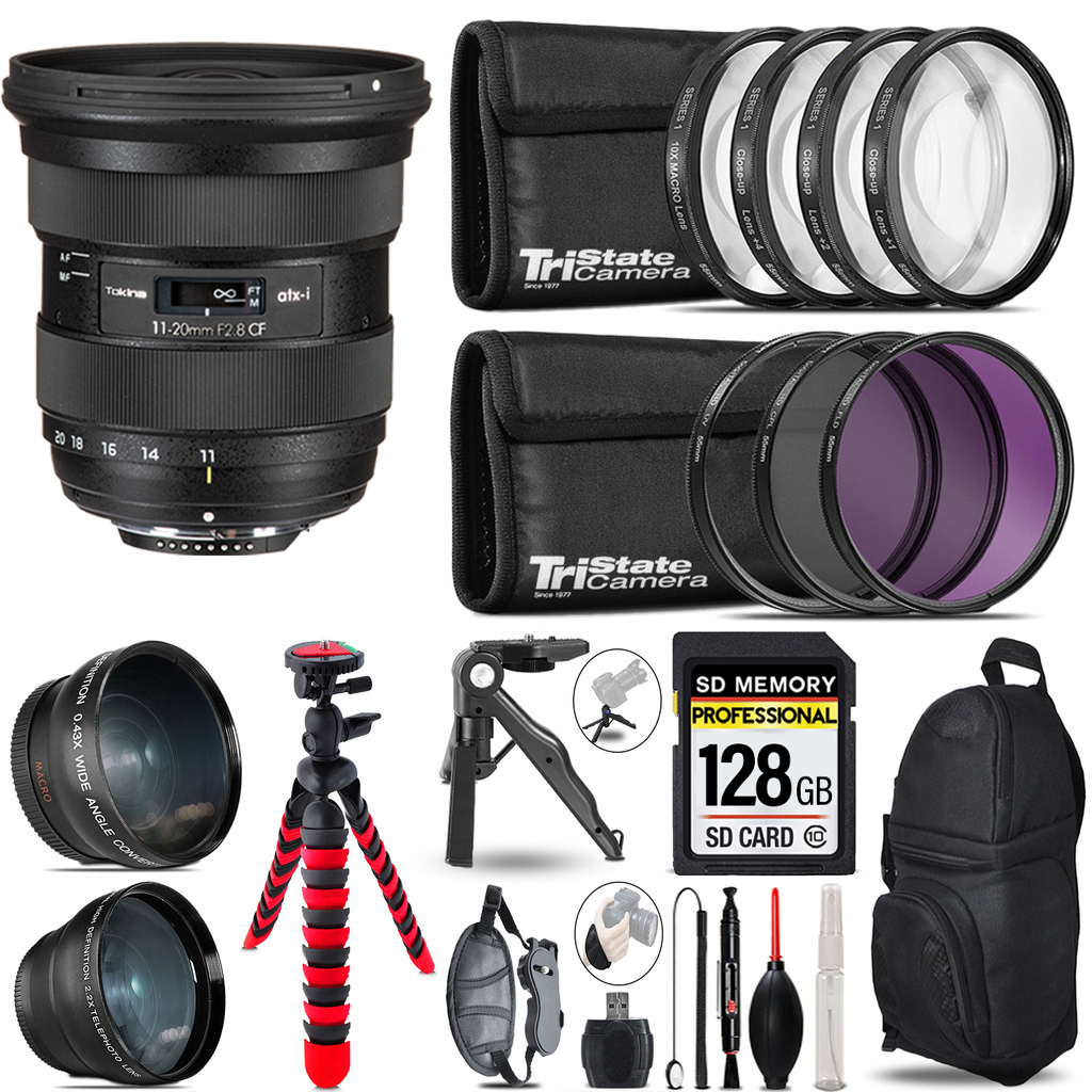 atx-i 11-20mm CF Lens - 3 Lens Kit + Tripod + Backpack - 128GB Kit *FREE SHIPPING*