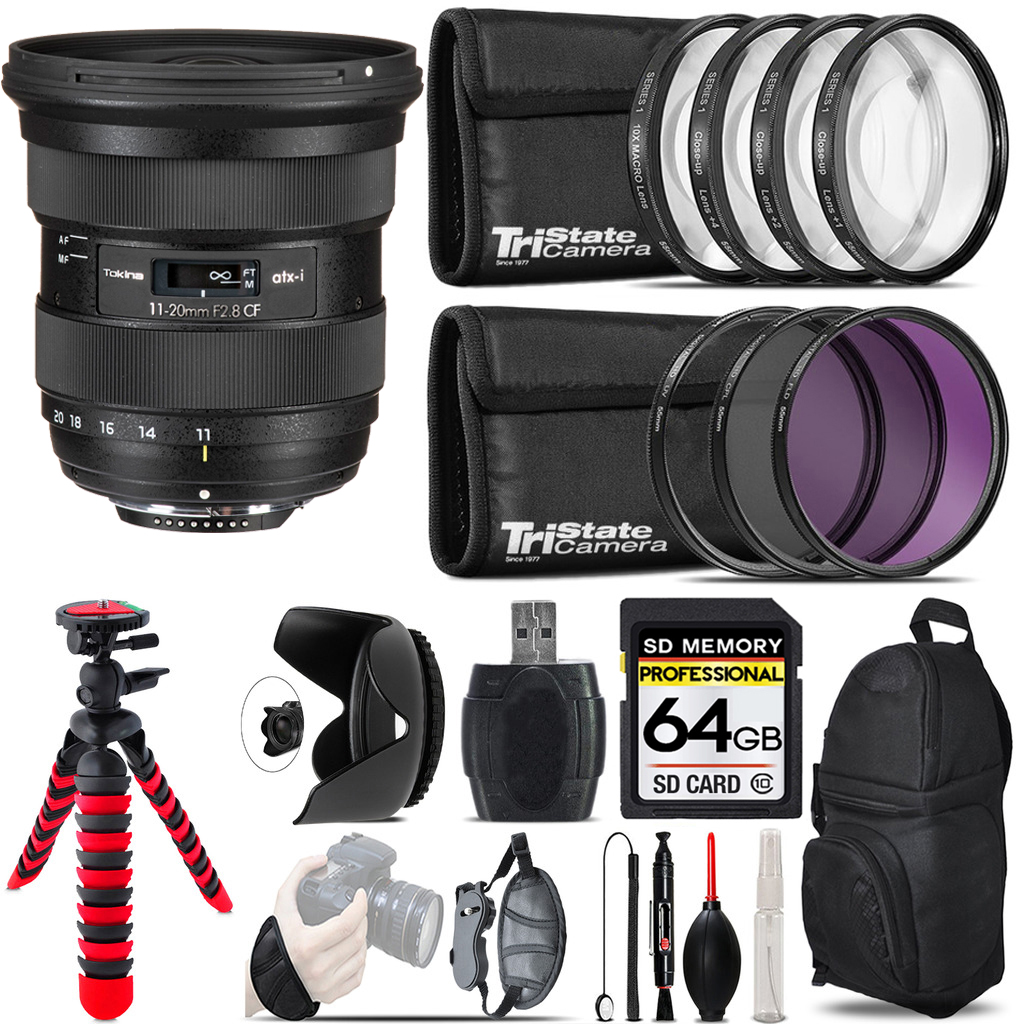 atx-i 11-20mm CF Lens + Macro Filter Kit & More - 64GB Kit Kit *FREE SHIPPING*