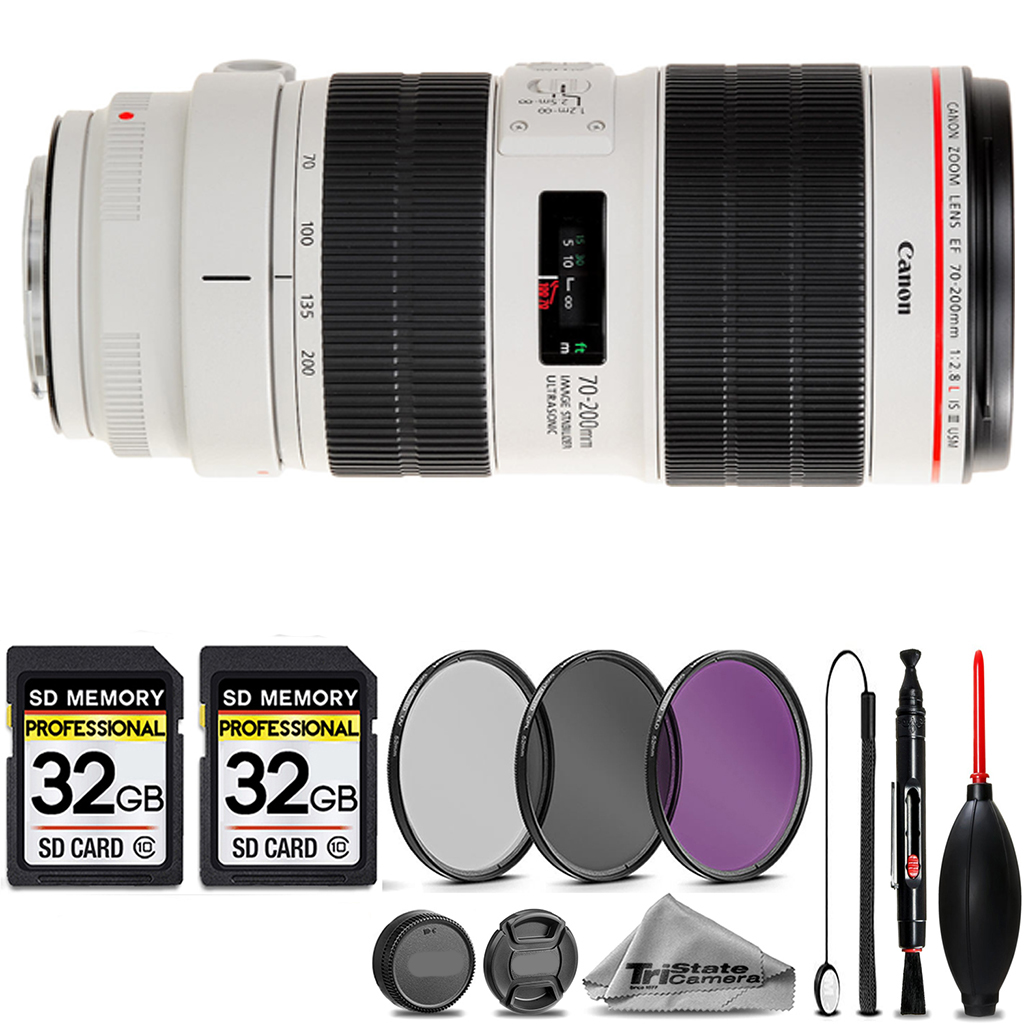 EF 70-200mm IS III USM Lens + 3 Piece Filter Set + 64GB STORAGE BUNDLE KIT *FREE SHIPPING*