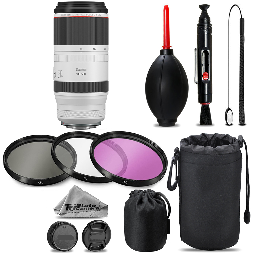 RF 100-500mm L IS USM Lens + UV + FLD + CPL + Blower Brush + Lens Pen *FREE SHIPPING*