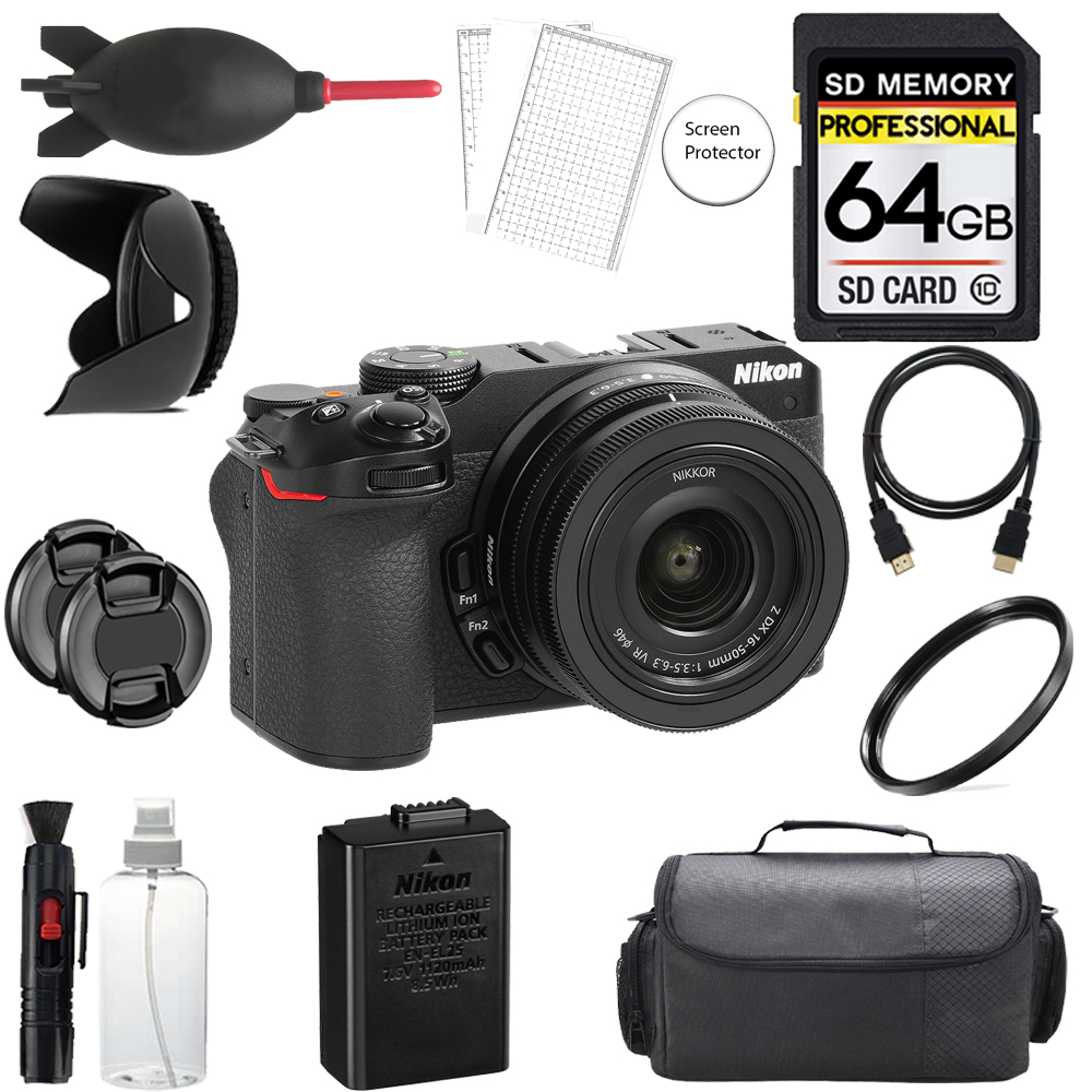 Z30 Camera + 16-50mm Lens + 64GB + Bag + UV Filter- Basic Kit *FREE SHIPPING*