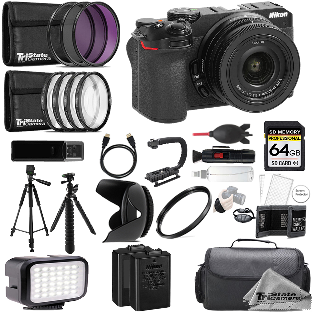 Z30 Camera + 16-50mm Lens + 64GB + Extra Battery + 9 PC Filter- ULTIMATE Kit *FREE SHIPPING*
