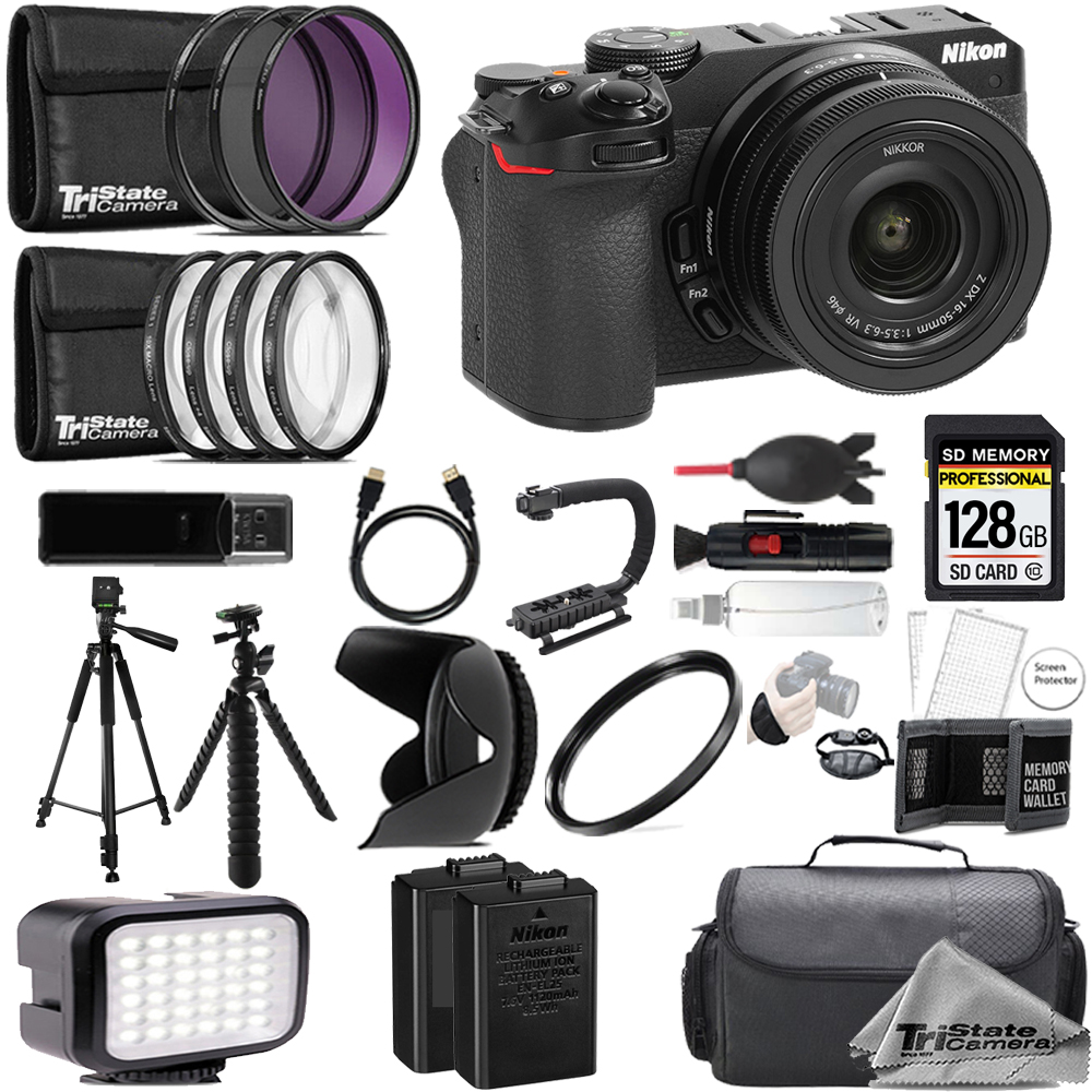 Z30 Camera + 16-50mm Lens + 128GB + Extra Battery + 9 PC Filter- ULTIMATE Kit *FREE SHIPPING*
