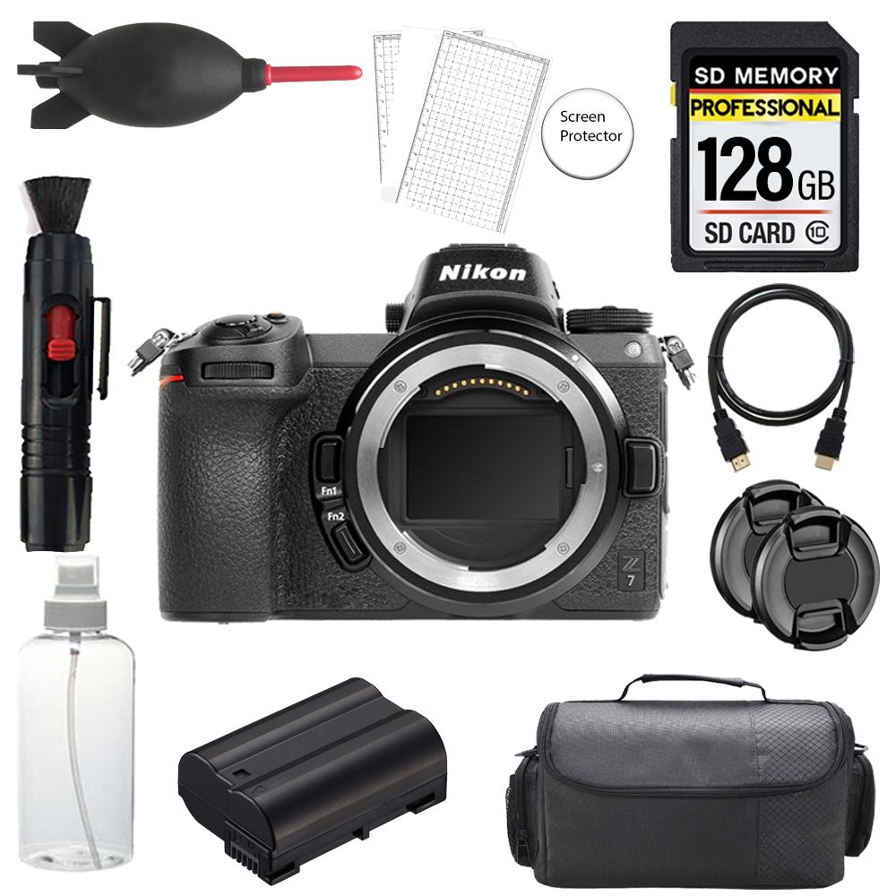 Z7 Mirrorless Camera + 128GB + Bag + Screen Protector - Basic Kit