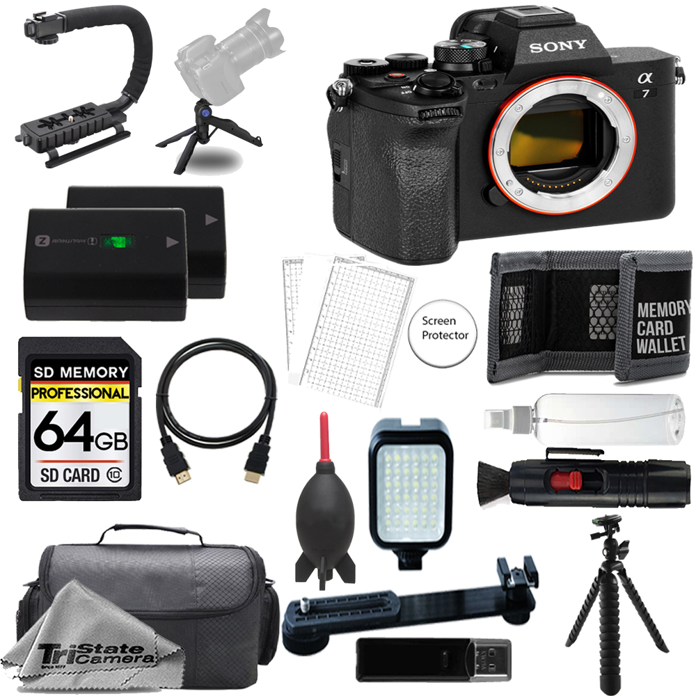 a7 IV Mirrorless Camera + 64GB + Extra Battery + LED Flash - ULTIMATE Kit *FREE SHIPPING*
