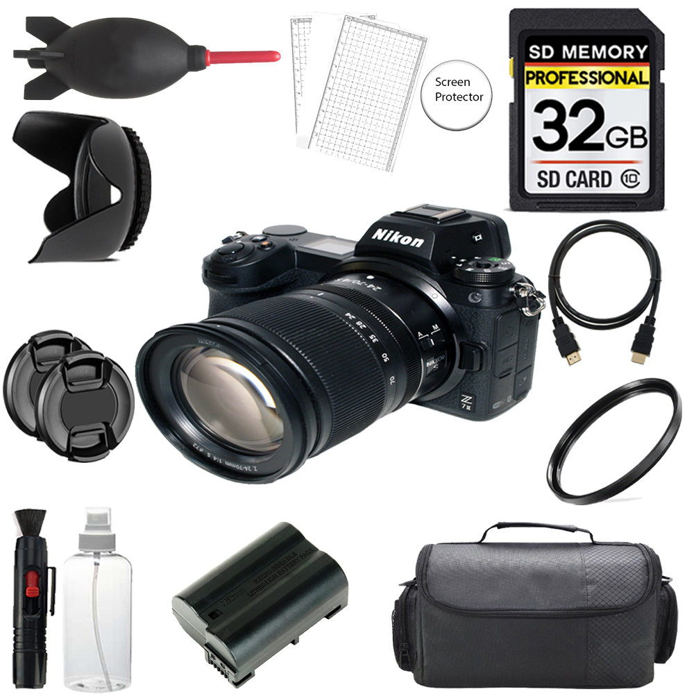 Z7 II Camera + 24-70mm Lens + 32GB + Bag + UV Filter- Basic Kit *FREE SHIPPING*