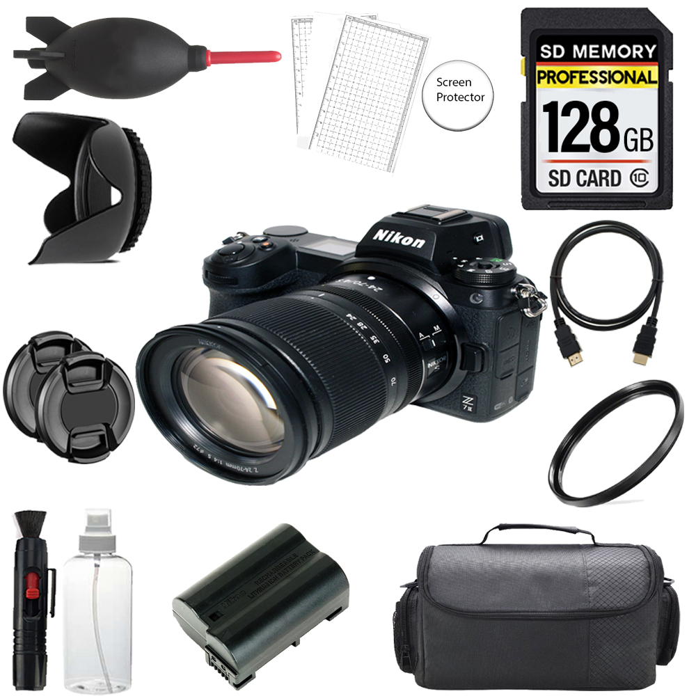 Z7 II Camera + 24-70mm Lens + 128GB + Bag + UV Filter- Basic Kit *FREE SHIPPING*