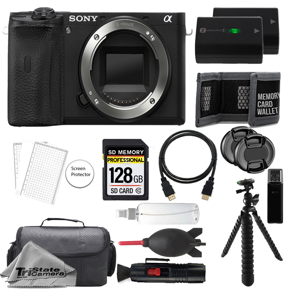 a6600 Mirrorless Camera + 128GB + Extra Battery + Tripod - Accessory Kit *FREE SHIPPING*