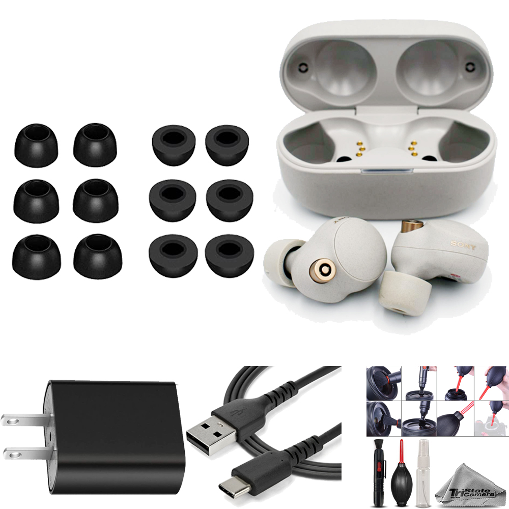 WF-1000XM4 Noise-Canceling Wireless In-Ear Headphones (Silver) - Basic Kit *FREE SHIPPING*