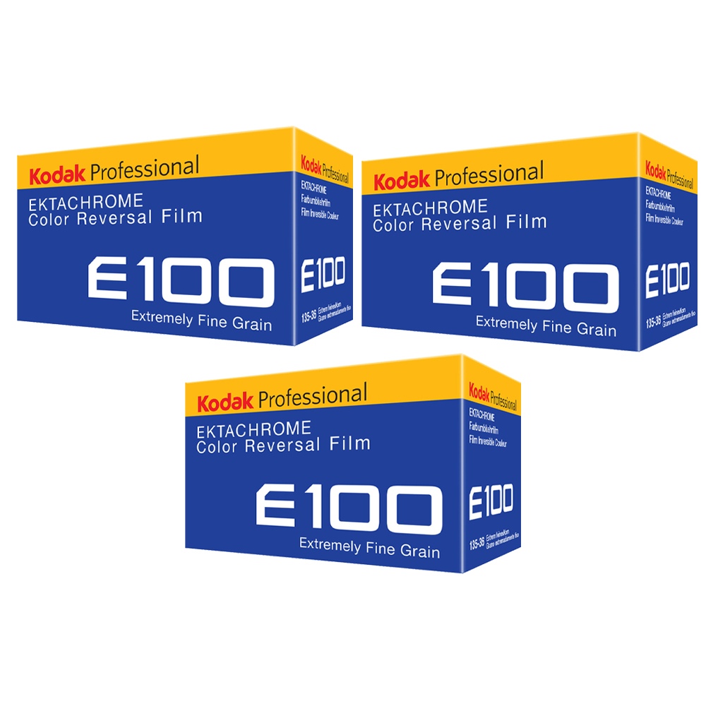 3 of Kodak Ektachrome E100 Color Transparency Film (35mm Roll Film,36 Exposures) *FREE SHIPPING*