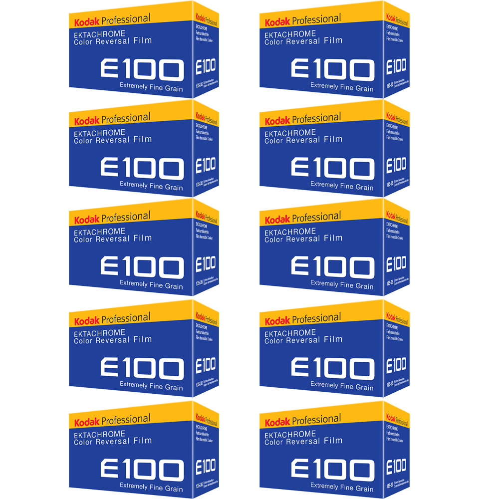 10 of Kodak Ektachrome E100 Color Transparency Film(35mm Roll Film,36 Exposures) *FREE SHIPPING*
