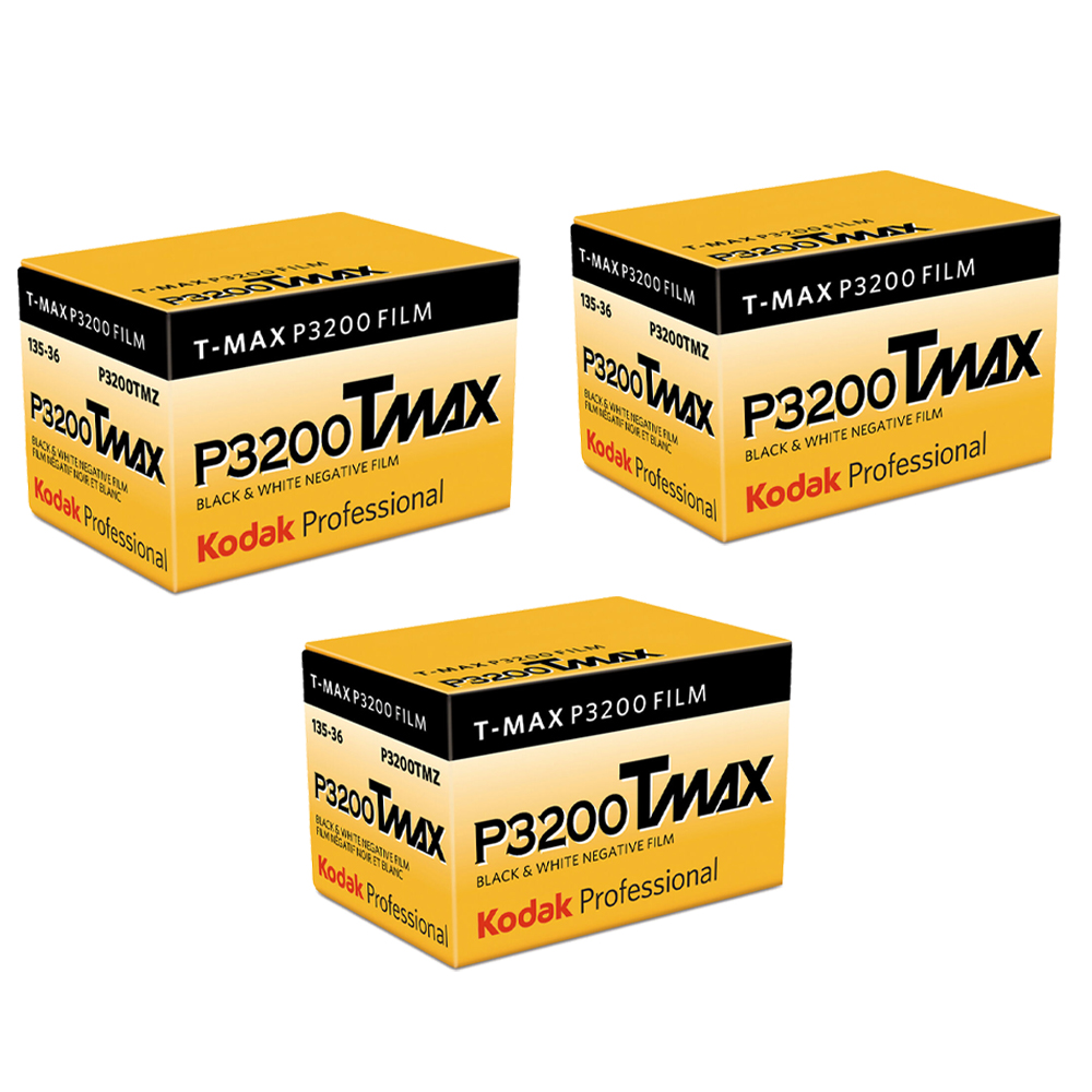 Professional T-Max P3200 Black & White Negative Film - 3 Pack (108 Exposures) *FREE SHIPPING*
