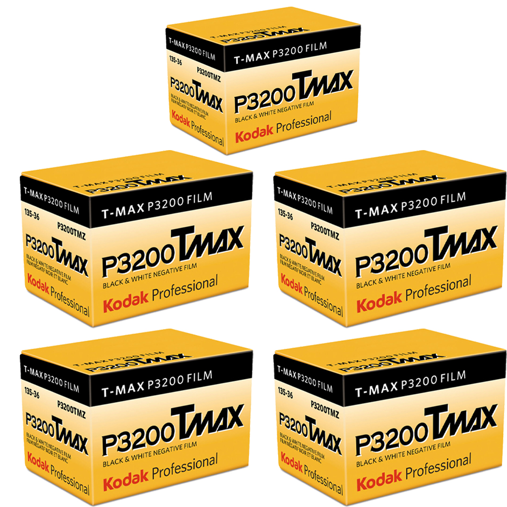 Professional T-Max P3200 Black & White Negative Film - 5 Pack (180 Exposures) *FREE SHIPPING*