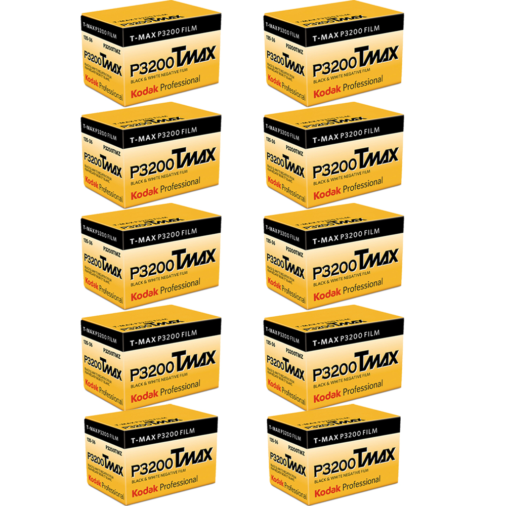 Professional T-Max P3200 Black & White Negative Film - 10-Pack (360 Exposures) *FREE SHIPPING*