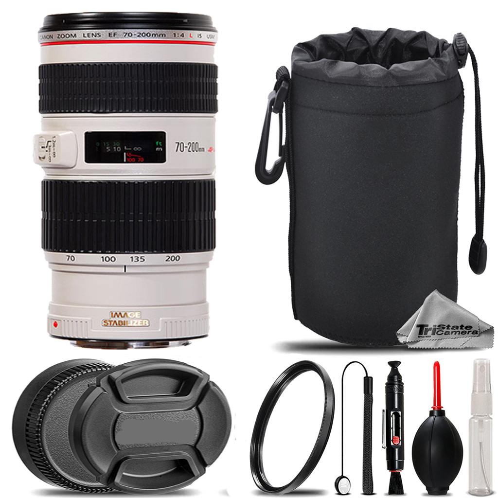 RF 70-200mm IS USM Lens + UV Filter +  Hood + Lens Pouch - Basic Kit *FREE SHIPPING*