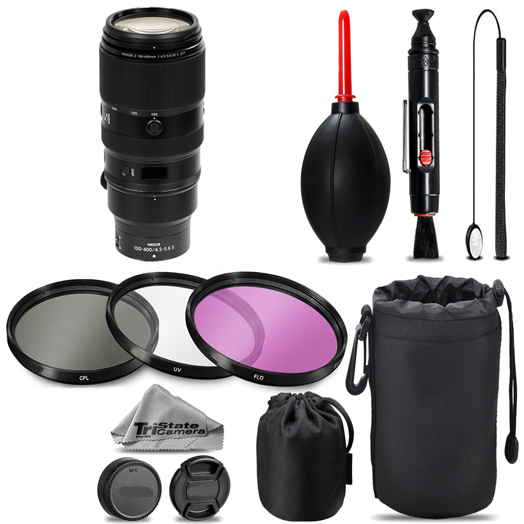 Z 100- 400mm VR S Lens + UV + FLD + CPL + Blower Brush + Lens Pen *FREE SHIPPING*