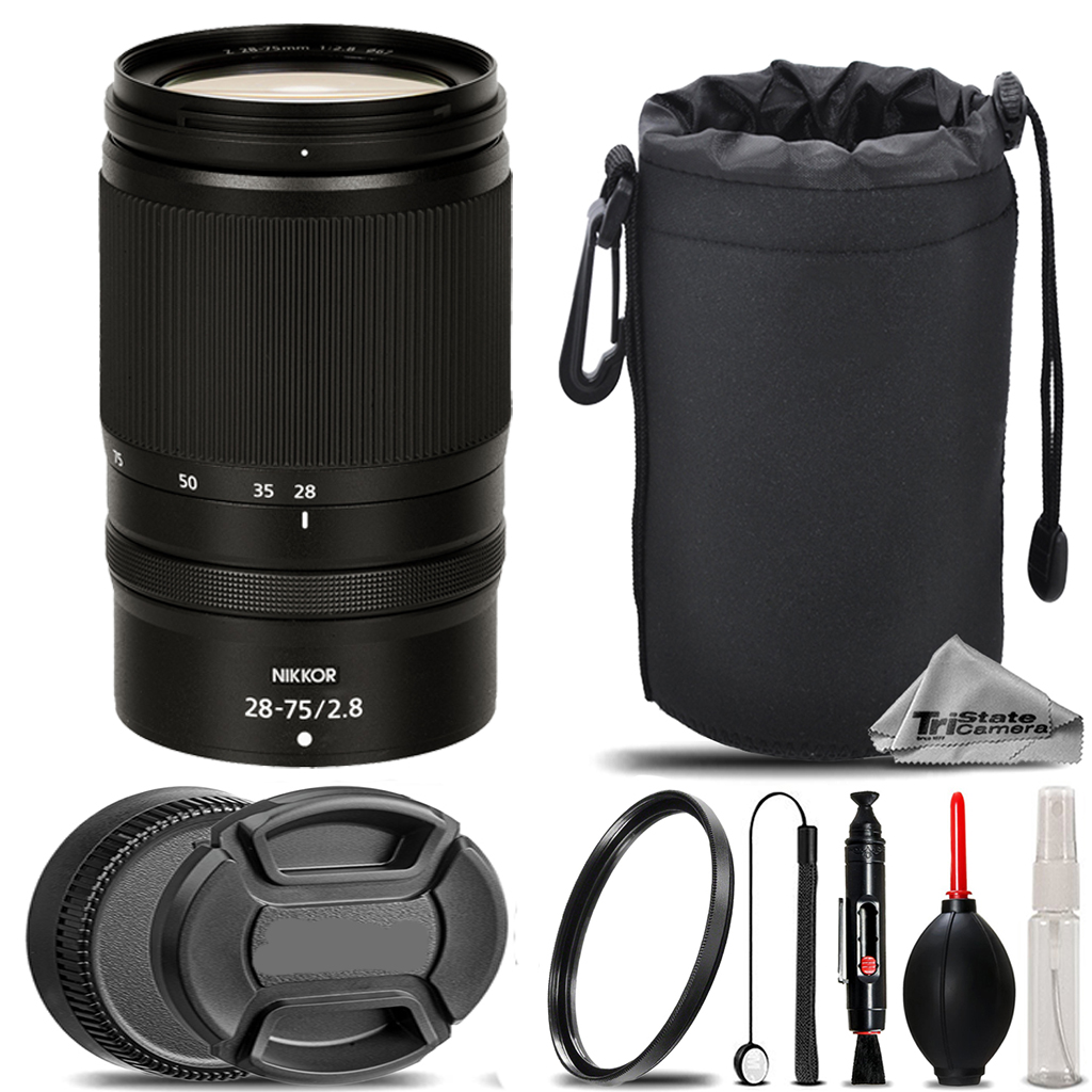 NIKKOR Z 28-75mm f/2.8 Lens + UV Filter +  Hood + Lens Pouch - Basic Kit *FREE SHIPPING*